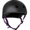 S1 Lifer Helmet - Black Matte W/ Purple Straps