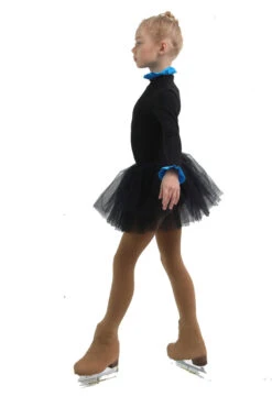 IceDress - Thermal Body (Black With Blue Flounce) -Figure Skating Equipment Shop 56aed4bb4303 56463 52058.1582428257