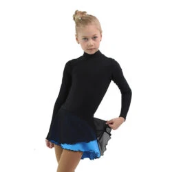 IceDress - Figure Skating Skirts - Harmony (Black With Blue ) -Figure Skating Equipment Shop 57cbed75a074 60432 79865.1582493808