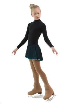 IceDress - Figure Skating Skirts - Harmony (Black With Turquoise ) -Figure Skating Equipment Shop 5aab3405a7b0 75916 43672.1582473258