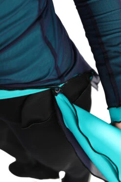 IceDress - Thermal Figure Skating Outfit "Gravity" - Mesh Top And Pants (Turquoise/Blue And Black) -Figure Skating Equipment Shop 6.1672311856 63156.1672314627