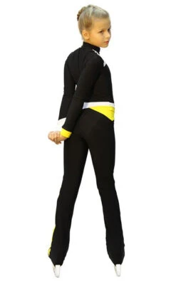 IceDress - Figure Skating Training Overalls - Skating (Black, Yellow And White) -Figure Skating Equipment Shop 638cf81372cd 16495 41724.1582485852