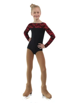 IceDress Thermal Body - Harmony ( Black With Hot Coral) -Figure Skating Equipment Shop 66486ff22b96 29544 25795 28280.1582521068