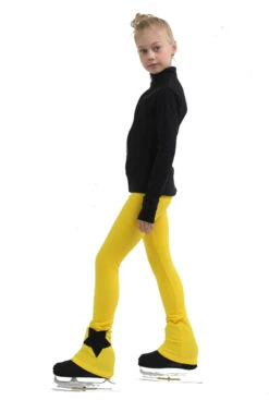 IceDress Figure Skating Pants - Thermal - Disco Dance (Black With Yellow) -Figure Skating Equipment Shop 6 35867 64707 47486.1582514344