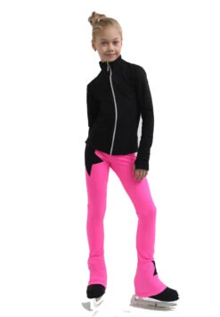 IceDress Figure Skating Pants - Thermal - Disco Dance (Black With Hot Pink) -Figure Skating Equipment Shop 6 71496 92281 70338.1582513424