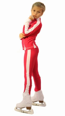 IceDress Figure Skating Thermal Jacket -Bracket (Raspberry With White Line) -Figure Skating Equipment Shop 6b109444794cda586518ccf515db59a3 61009 24291 54801 97820 48015 69371 96316 61841.1582448193