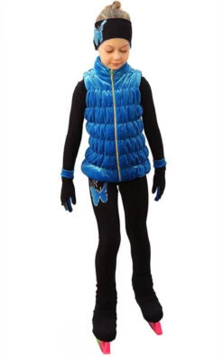 IceDress Figure Skating Outfit - Thermal - Velvet Butterfly With Vest (Blue) -Figure Skating Equipment Shop 6c460e2bdbe5 70490 44453 89445.1582429783