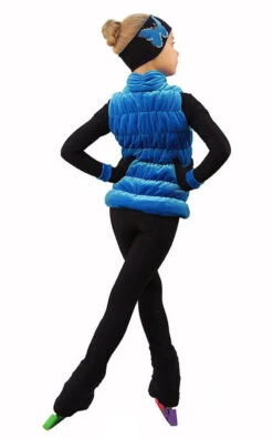 IceDress Figure Skating Outfit - Thermal - Velvet Butterfly With Vest (Blue) -Figure Skating Equipment Shop 7267dd0f1395 94432 83522 60622.1582429783