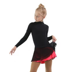 IceDress - Figure Skating Skirts - Harmony (Black With Hot Coral ) -Figure Skating Equipment Shop 77c5e0d4828f 07689 73262 83910.1582517174