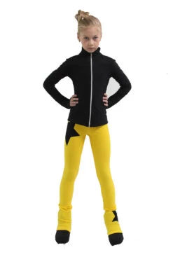 IceDress Figure Skating Pants - Thermal - Disco Dance (Black With Yellow) -Figure Skating Equipment Shop 7 40345 78765 32307.1582514344