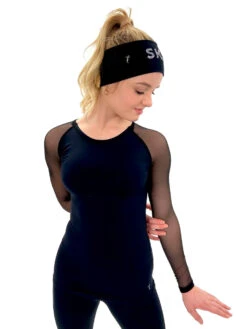 Elite Xpression - Black Top With Mesh Sleeves -Figure Skating Equipment Shop 7a11cbef245e 12376.1632425131