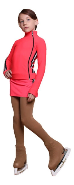 IceDress Figure Skating Jacket - Thermal - Olympus (Hot Coral With Black Lamps) -Figure Skating Equipment Shop 7c75726c749d 60487 92264.1601477568