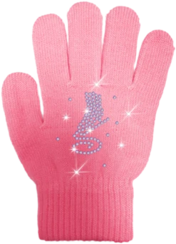 ChloeNoel Ice Skating Gloves - GV22-PK/Skate Crystals