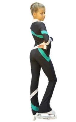 IceDress - Figure Skating Training Overalls - Quad (Dark Grey, Mint And White) -Figure Skating Equipment Shop 878f06c0af56 57031 55718.1582488129