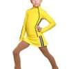 IceDress Figure Skating Outfit With Skirt - Thermal - Olympus (Yellow With Black Lamps) -Figure Skating Equipment Shop 896c1605a4a8 81693.1600954796