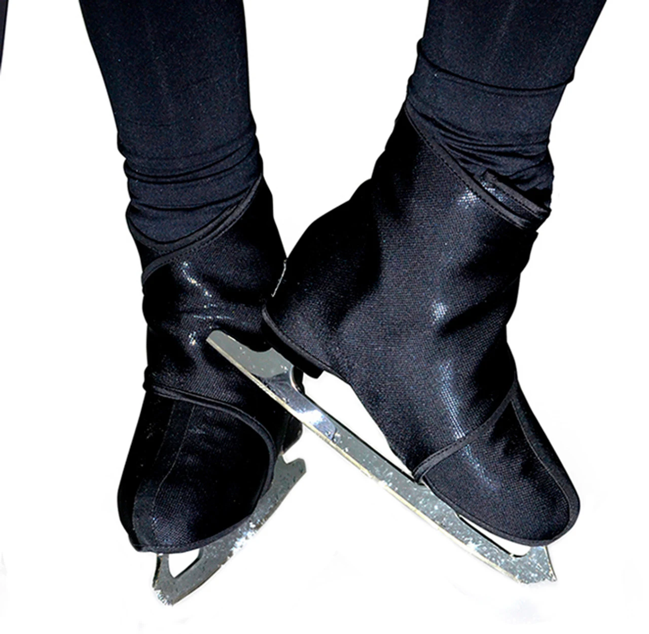 Sk8Wraps - Insulated Skate Boot Covers - Black Sparkle 3 Sk8Wraps - Insulated Skate Boot Covers - Black Sparkle