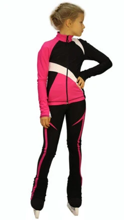 IceDress - IceDress Figure Skating Thermal Jacket - Split (Fuchsia)