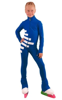 IceDress Figure Skating Outfit - Thermal - IceCode (Cornflower With White)