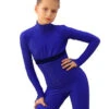 IceDress Figure Skating Overalls - Thermal - Style (Cornflower Blue With Velvet Trim) -Figure Skating Equipment Shop 94ec7bfa37f2 53852 29047 74195.1582479495