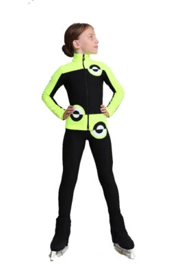 IceDress Figure Skating Outfit - Thermal - Bubble Gum (15% OFF, Size CXL, Black, Fluorescent Lime) -Figure Skating Equipment Shop 9b23ef575876 97070.1658143331