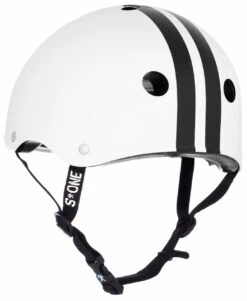 S1 Lifer Helmet - White Gloss W/ Black Stripes -Figure Skating Equipment Shop 9e6834c90f18 81634.1619552453