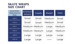 American Athletic Skate Wrap Womens - Sparkle Gold -Figure Skating Equipment Shop AA chart 2 49077.1650573117