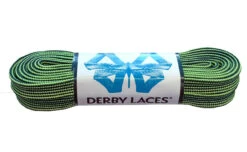 Derby Laces - Lace For Roller Derby, Hockey And Ice Skates, And Boots (72" / 183cm) 16 Derby Laces - Lace For Roller Derby, Hockey And Ice Skates, And Boots (72" / 183cm) -Figure Skating Equipment Shop Black and Lime Green Stripe Waxed 11209.1681446145