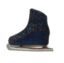 Metallic Figure Skating Boot Covers By Kami-So - Disco Black