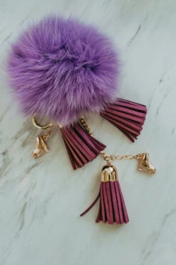 Ice Skating Jewelry - Fluffy & Lilac Keychain -Figure Skating Equipment Shop Fluffy Lilac 2 72566.1613794904