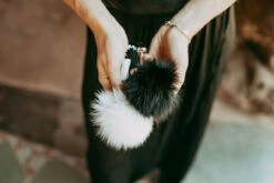 Ice Skating Jewelry - Fluffy & White Keychain -Figure Skating Equipment Shop Fluffy White 4 64824.1608480333