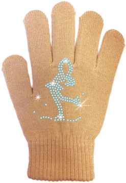 ChloeNoel Ice Skating Gloves - GV22 (Mini Lay-Back Skater Crystals) -Figure Skating Equipment Shop GV22 NU MLB Crystals NEW web 12819.1652987171