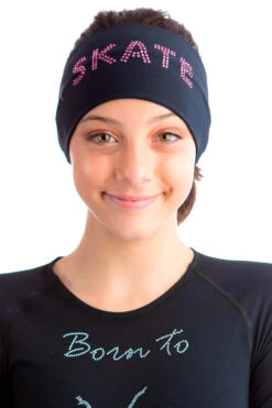 Elite Xpression - Black Headband SKATE - Pink