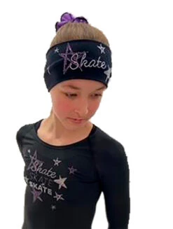 Elite Xpression - Black Skate Like A Star Headband - Purple -Figure Skating Equipment Shop IMG 5314 1000x 36810.1647898719