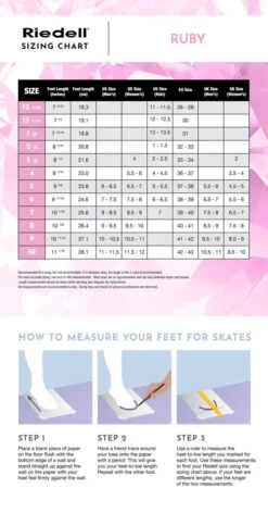 Riedell Ruby Ice Skates (Width D) -Figure Skating Equipment Shop Ice RiedellSizingChart HowToMeasure Ruby 57889.1676631860