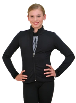 ChloeNoel J11 Solid Polar Fleece Fitted Figure Skating Jacket- Size AXL Only (Refurbished) 30% Off