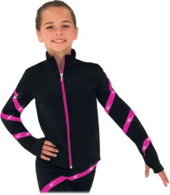 Chloe Noel JS106P Elite Polartec Spiral Fleece Figure Skating Jacket With Crystals -Figure Skating Equipment Shop JS106P CP 31795.1553342494
