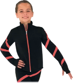 Chloe Noel JS106P Elite Polartec Spiral Fleece Figure Skating Jacket -Figure Skating Equipment Shop JS106P CR 29842.1659655021