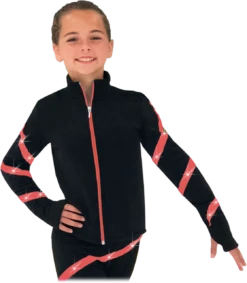 Chloe Noel JS106P Elite Polartec Spiral Fleece Figure Skating Jacket With Crystals -Figure Skating Equipment Shop JS106P CR 40887.1553342494
