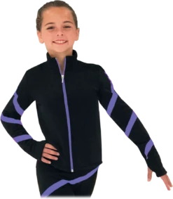 Chloe Noel JS106P Elite Polartec Spiral Fleece Figure Skating Jacket