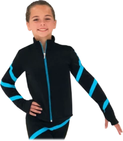 Chloe Noel JS106P Elite Polartec Spiral Fleece Figure Skating Jacket -Figure Skating Equipment Shop JS106P RB 36214.1659655021