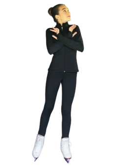 ChloeNoel PS711 Solid Color Skinny Yoga Off Ice Elite Figure Skating Pants W/ Front Pocket