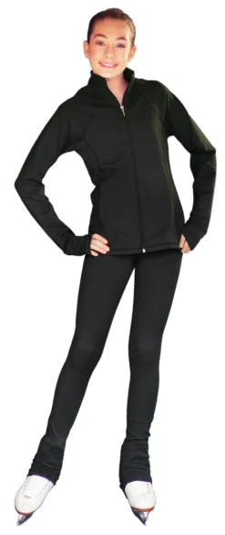 ChloeNoel JS792 Color Contrast Elite Figure Skating Jacket W/ Pockets & Thumb Holes -Figure Skating Equipment Shop JS792 PS792 BB 86751.1679371273