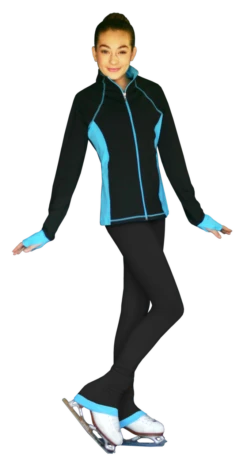 ChloeNoel JS792 Color Contrast Elite Figure Skating Jacket W/ Pockets & Thumb Holes -Figure Skating Equipment Shop JS792 PS792 RB 58854.1679371273