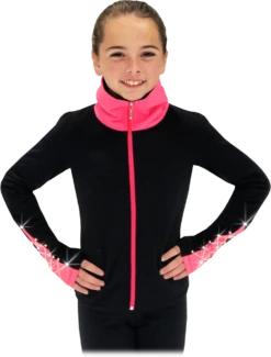 Chloe Noel JS883P Contract Elite Polartec Spiral Fleece Figure Skating Jacket With Crystals -Figure Skating Equipment Shop JS883P CR 99217.1655362100