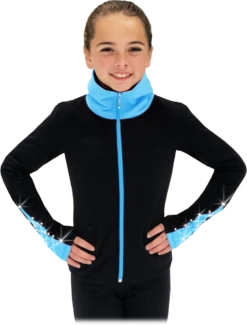 Chloe Noel JS883P Contract Elite Polartec Spiral Fleece Figure Skating Jacket With Crystals -Figure Skating Equipment Shop JS883P RB 42319.1655362100