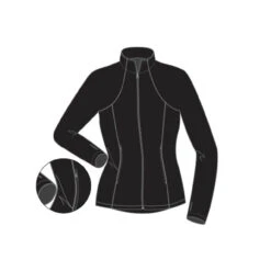 JT98 Princess Seam Fitted Figure Skating Jacket With Zipper Pocktes & Thumb Holes -Figure Skating Equipment Shop JT98 Front 11636.1683658065