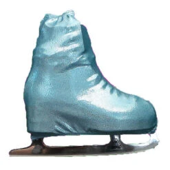 Metalic Figure Skating Boot Covers By Kami-So - Metallic Turquoise