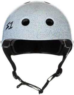 S1 Lifer Helmet - White Gloss Glitter -Figure Skating Equipment Shop Lifer WhiteGlitterGloss Front 78280.1582748379 94143.1593018279 94753.1658984501