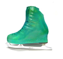 Metalic Figure Skating Boot Covers By Kami-So - Malachite Green