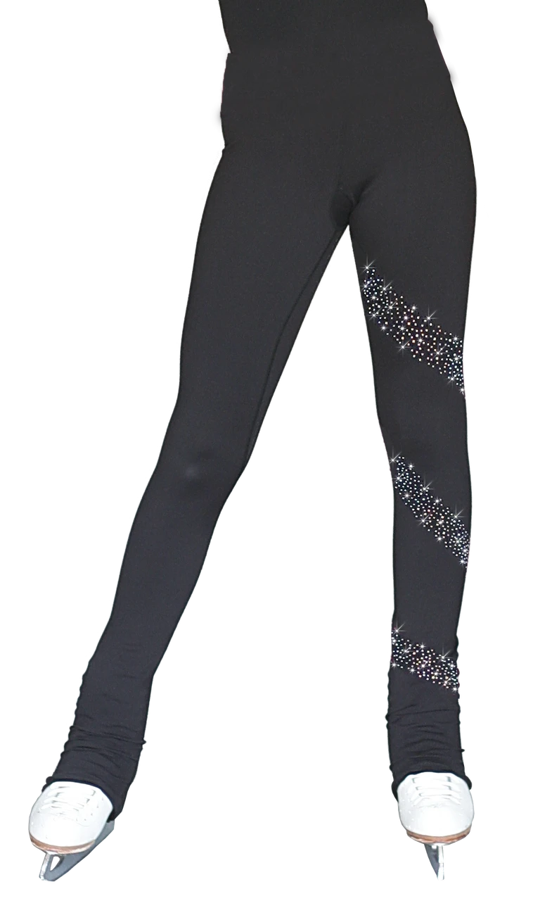 ChloeNoel PS96 Crystal Spiral Figure Skating Pants - Image 3